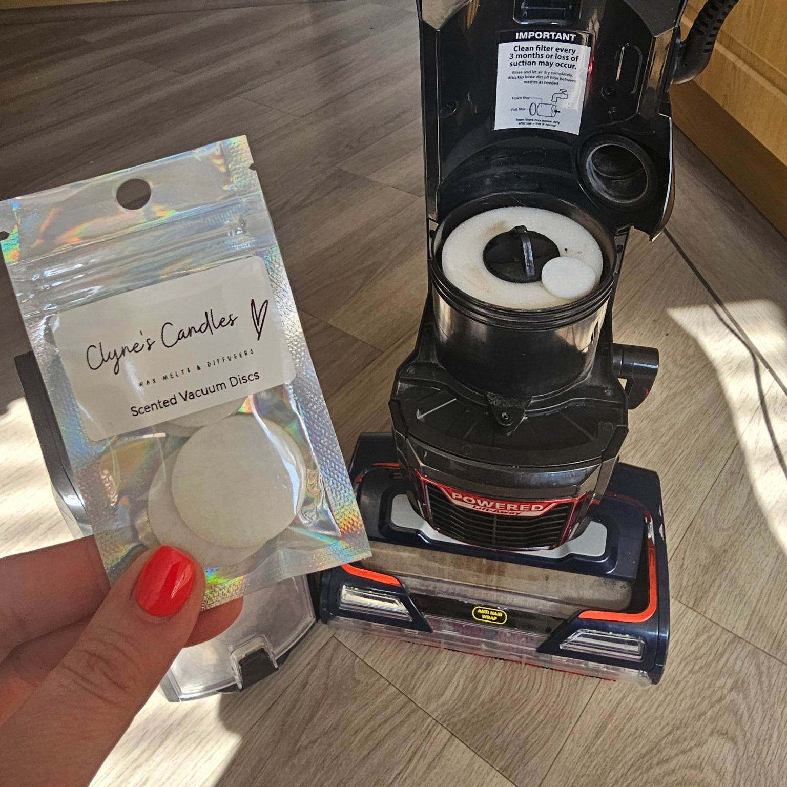 Prevents vacuums/hoovers smelling like dust or pets by Clyne's Candles and Wax Melts - Kirriemuir