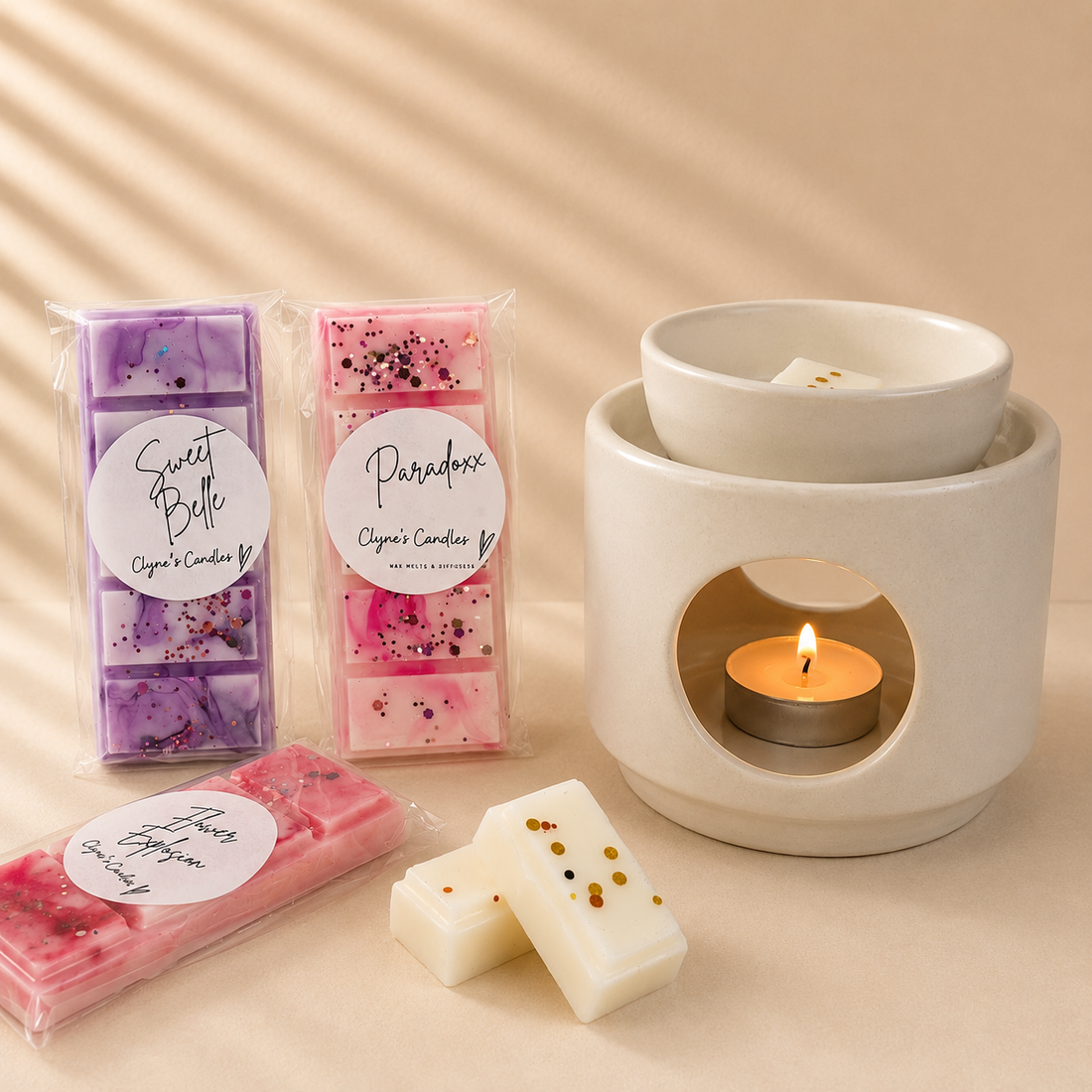 How to use wax melts – step by step guide by Clyne's Candles, handmade in Scotland