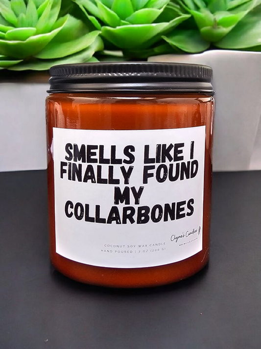 Smells like I finally found my collarbones - Amber Candle