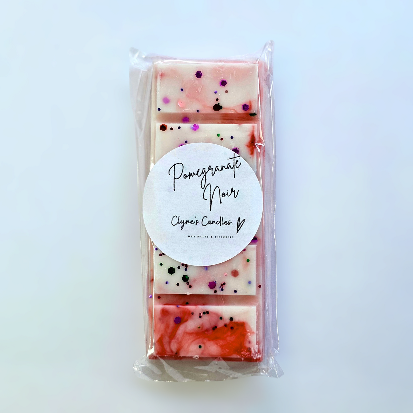 Handmade soy wax melt bar in designer dupe fragrance – long lasting, highly scented home fragrance alternative to candles, eco-friendly and vegan wax melts from Clyne’s Candles Scotland
