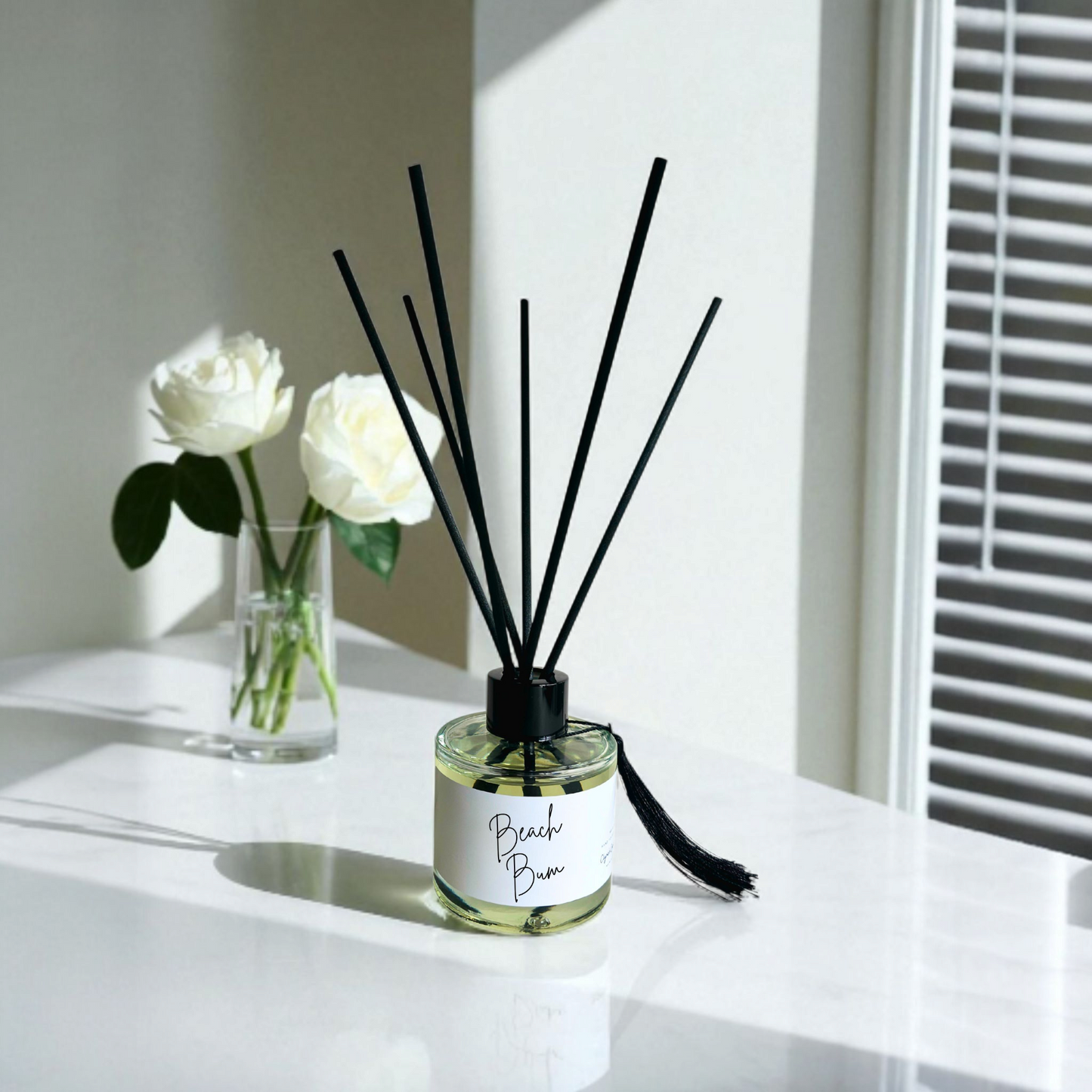 Handmade fibre reed diffuser – highly scented, long lasting luxury home fragrance, in designer inspired fragrances by Clyne's Candles
