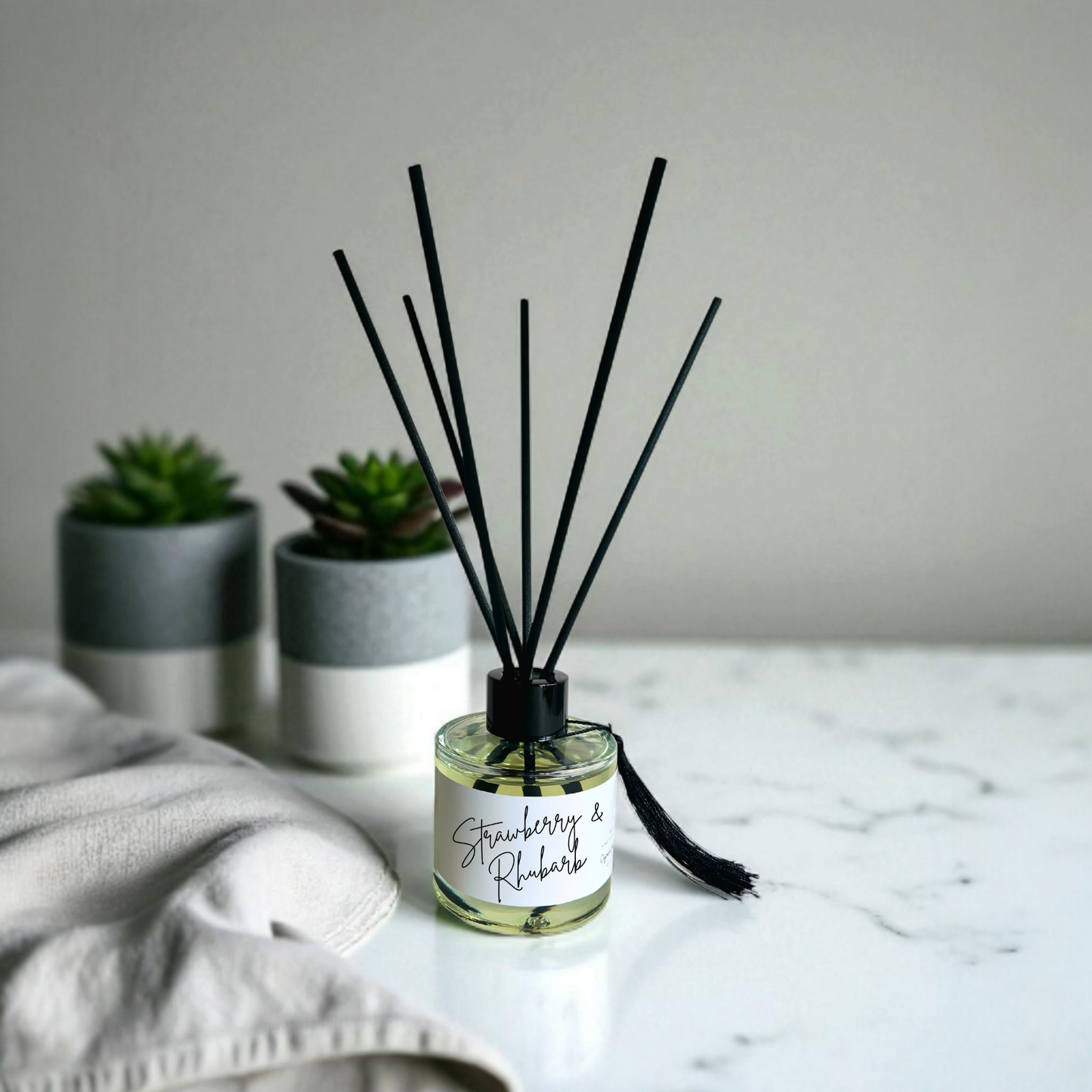 Handmade fibre reed diffuser – highly scented, long lasting luxury home fragrance, in designer inspired fragrances by Clyne's Candles