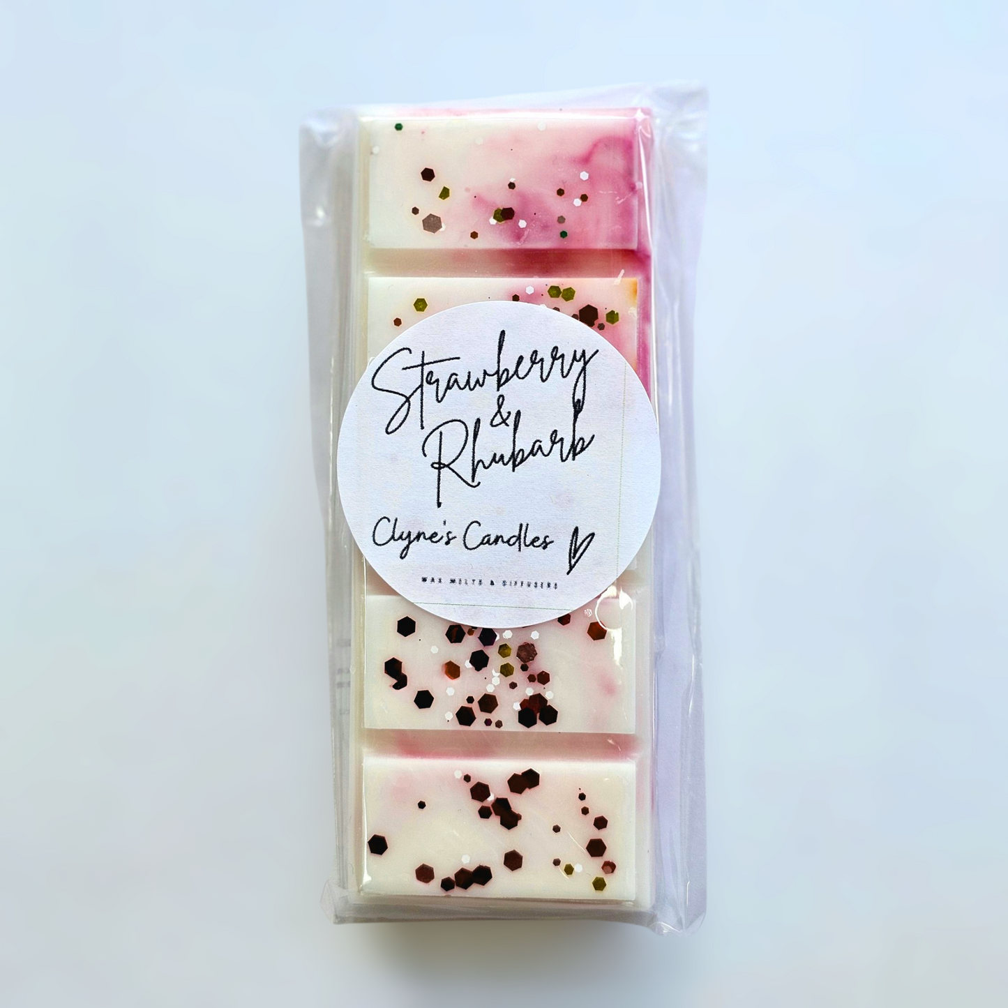 Handmade soy wax melt bar in designer dupe fragrance – long lasting, highly scented home fragrance alternative to candles, eco-friendly and vegan wax melts from Clyne’s Candles Scotland