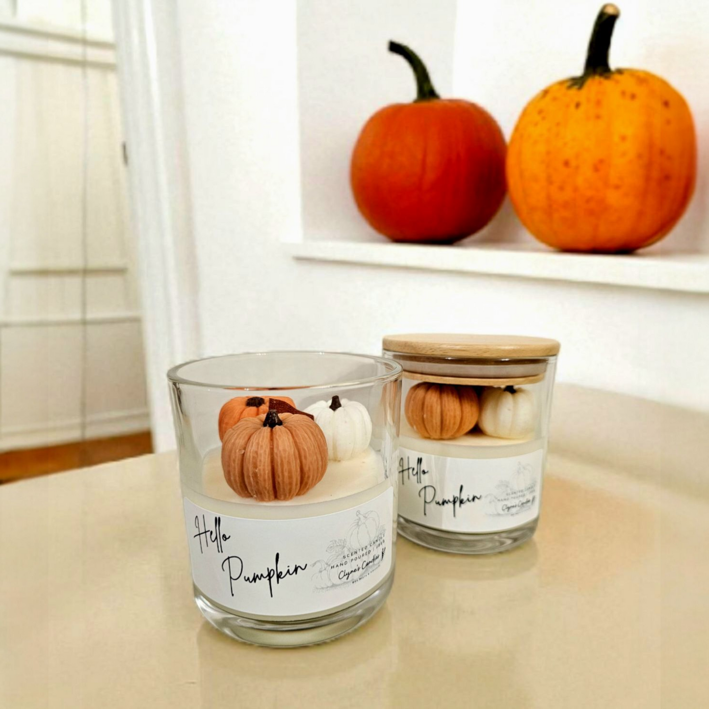 Pumpkin Glass Candle